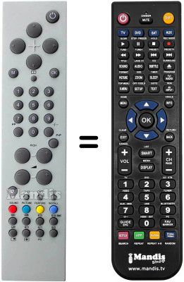 Replacement remote control Techwood TK 2001 LCD