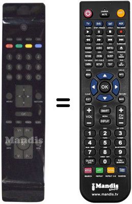 Replacement remote control NordMende UN 32 M 1000 Replacement remote control NordMende UN 32 M 1000