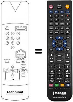 Replacement remote control 100 TS 032