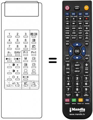 Replacement remote control WT 6320