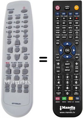 Replacement remote control Daewoo DR 4705 B Replacement remote control Daewoo DR 4705 B