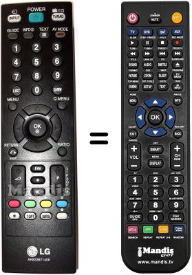 Replacement remote control AKB33871406