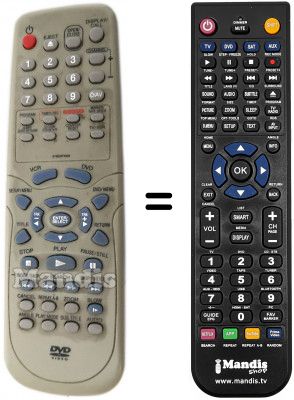 Replacement remote control Orion DVD / VR-2961 SI