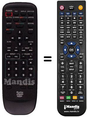 Replacement remote control Tokai AVPHILE 713-715