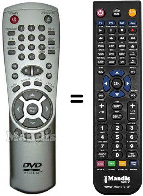 Replacement remote control Ctc 536