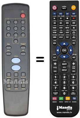 Replacement remote control VISIONIC VA 1103