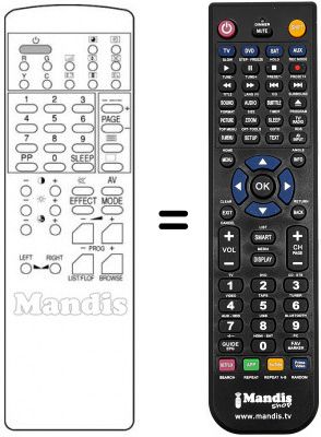Replacement remote control DTT 2173 VF