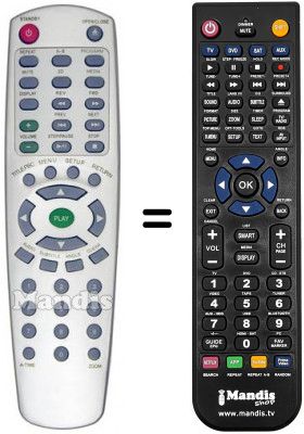Replacement remote control Aeg DVD 4515