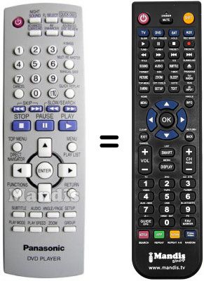 Replacement remote control Panasonic DVD S-42