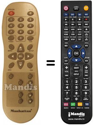 Replacement remote control Manhattan DSR 5500