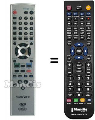 Replacement remote control Hitachi DV-PF 2 E