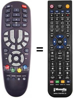 Replacement remote control KAON MEDIA K 570