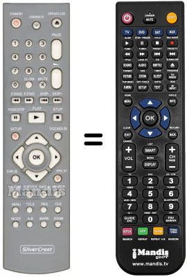 Replacement remote control Silvercrest KH 6510
