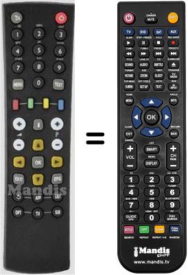Replacement remote control Kathrein UFS 910 HD