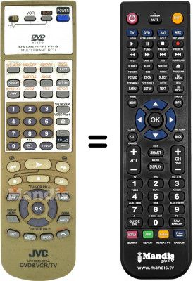 Replacement remote control JVC XV 2EU