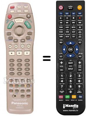 Replacement remote control Panasonic DMRE-20