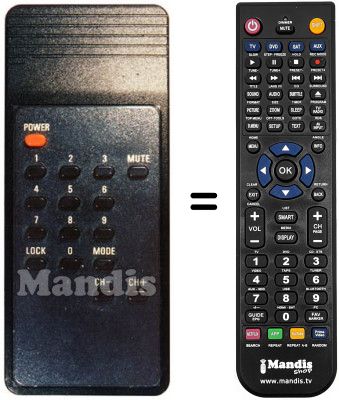 Replacement remote control FREECOM OR 68