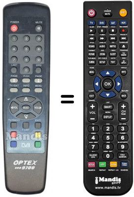 Replacement remote control OPTEX ORD 9700