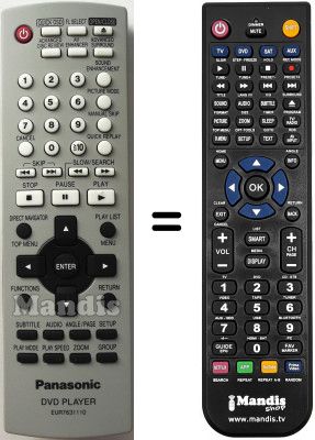 Replacement remote control National DVD S-295