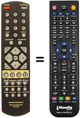 Replacement remote control Marantz DV 4300