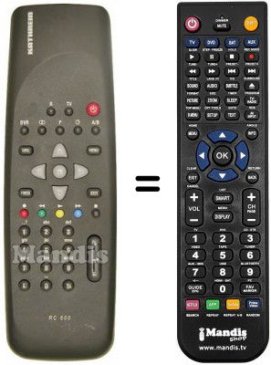 Replacement remote control Kathrein UFD 558 S