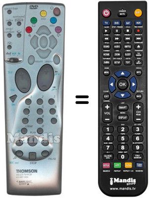 Replacement remote control Arc En Ciel DTH 5400 Replacement remote control Arc En Ciel DTH 5400