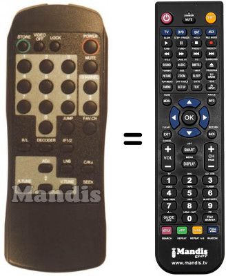 Replacement remote control Telesystem RK 552