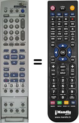 Replacement remote control JVC DM-MH 30 SE