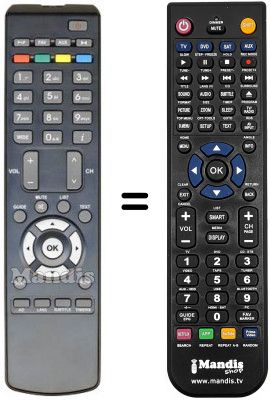 Replacement remote control Telefunken S 8280 SD