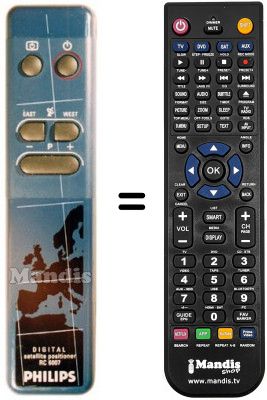 Replacement remote control PYE SCC 224 Replacement remote control PYE SCC 224