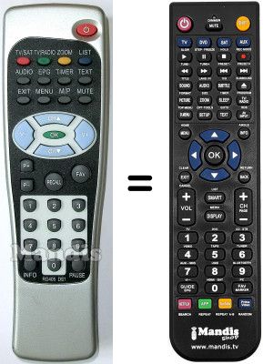 Replacement remote control CHESS SL 65 / 12