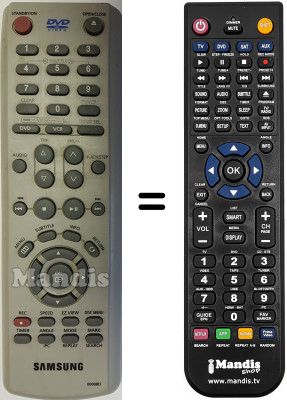 Replacement remote control Samsung DVD-V 5350