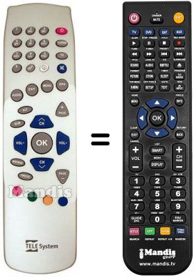 Replacement remote control Telesystem TS 4.3 C
