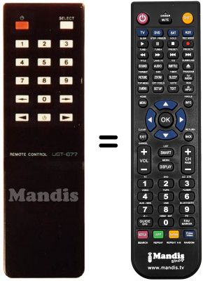 Replacement remote control Uniden UST 7007