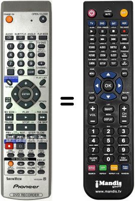 Replacement remote control Pioneer DVR 3100 S