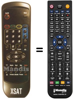 Replacement remote control FRACARRO CDTV 350