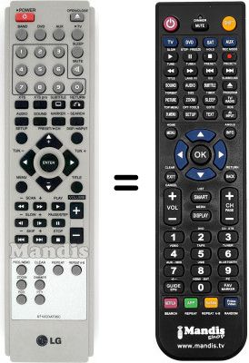Replacement remote control LG LH-W 250 SC