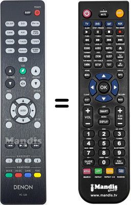 Replacement remote control Denon Denon-RC1226