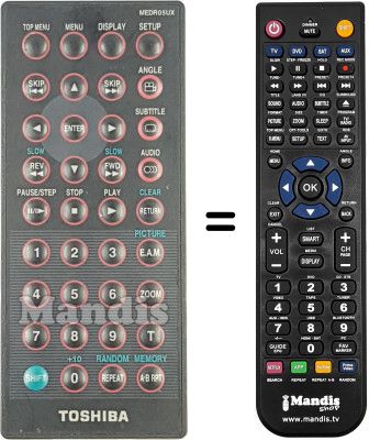 Replacement remote control MEDR05UX Replacement remote control MEDR05UX