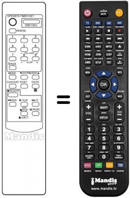 Replacement remote control Audiosonic MV207