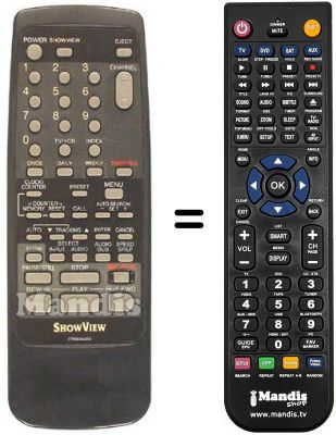 Replacement remote control Sinudyne SV9089