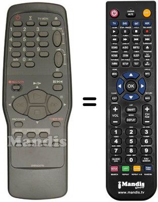 Replacement remote control United TVC4148SI