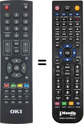 Replacement remote control Oki L221A-PHDTUV