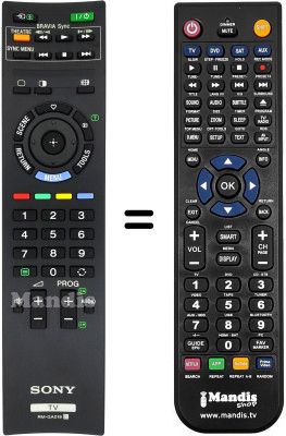 Replacement remote control Sony KLV-22BX301