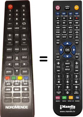 Replacement remote control NordMende ND32N2400M