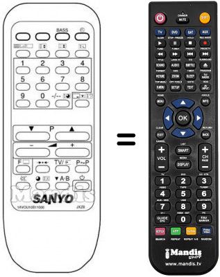 Replacement remote control Sanyo 25B3