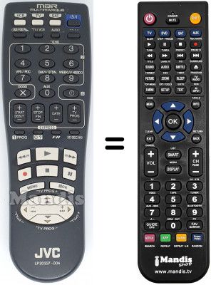 Replacement remote control JVC HR-J790EU
