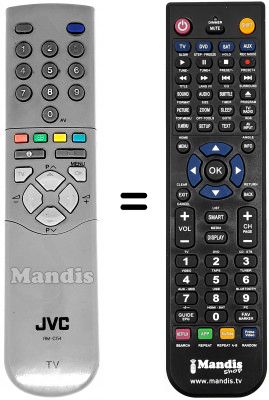 Replacement remote control JVC AV28CT1EP