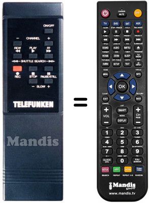 Replacement remote control NordMende V1503K Replacement remote control NordMende V1503K
