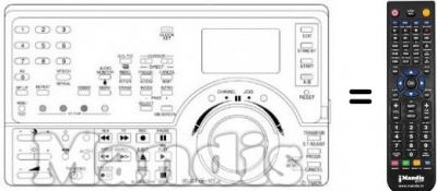 Replacement remote control NordMende V6005S Replacement remote control NordMende V6005S